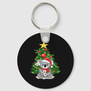 Llavero Cute Koala Y Árbol De Navidad Koala Lover Christma