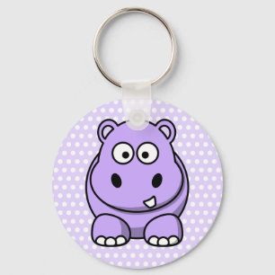 Llavero Cute Lavender Hippo