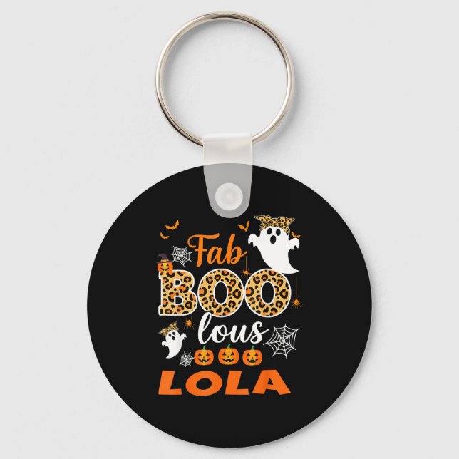 Llavero Cute Leopard Fab Boo Lous Lola Soky Halloween Cost (Anverso)