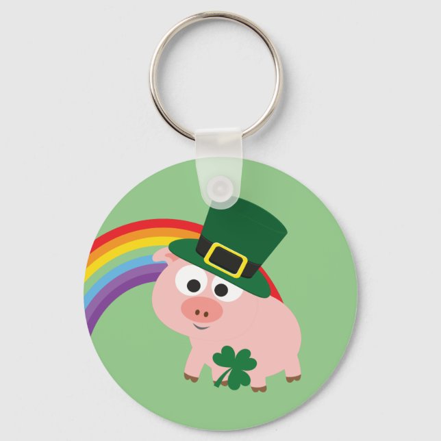 Llavero Cute Leprechaun Pig (Anverso)