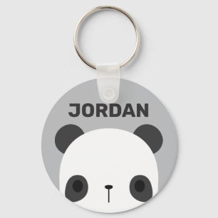 Llavero Cute Little Panda Bear with Personalized Name