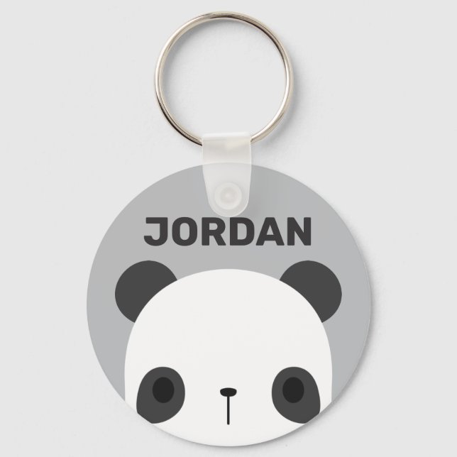 Llavero Cute Little Panda Bear with Personalized Name (Anverso)