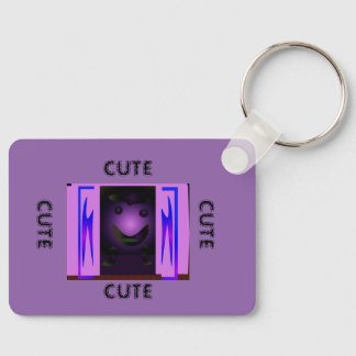Llavero CUTE_LOGO_PINK_BLACK_Aluminio