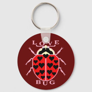 Llavero Cute Love Bug El día de San Valentín Ladybug