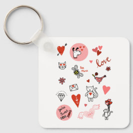 Llavero Cute Love Personalizado