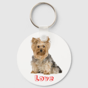 Llavero Cute Love Yorkshire Terrier Puppy Dog Key Chain