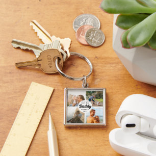 Llavero Cute Love You 'Daddy' Personalizado Collage de fot