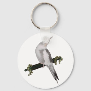 Llavero Cute Lutino Cockatiel Bird Ivy Perch Animal