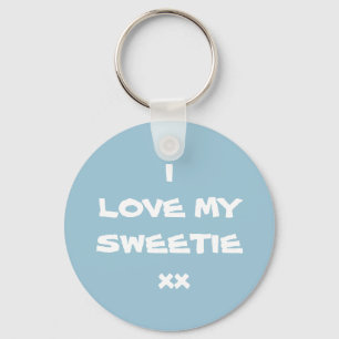 Llavero Cute, me encanta mi cadena de claves SWEETIE xx