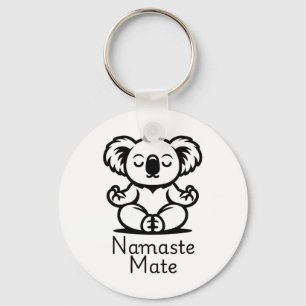 Llavero Cute Meditando Aussie Koala Bear En Postura De Yog