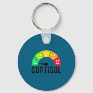 Llavero Cute meme de niveles bajos de cortisol ansiedad