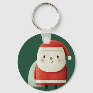 Llavero Cute Minimalist Santa Claus