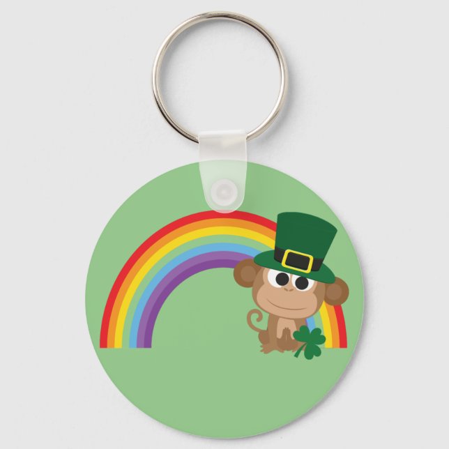Llavero Cute Monkey Leprechaun (Anverso)