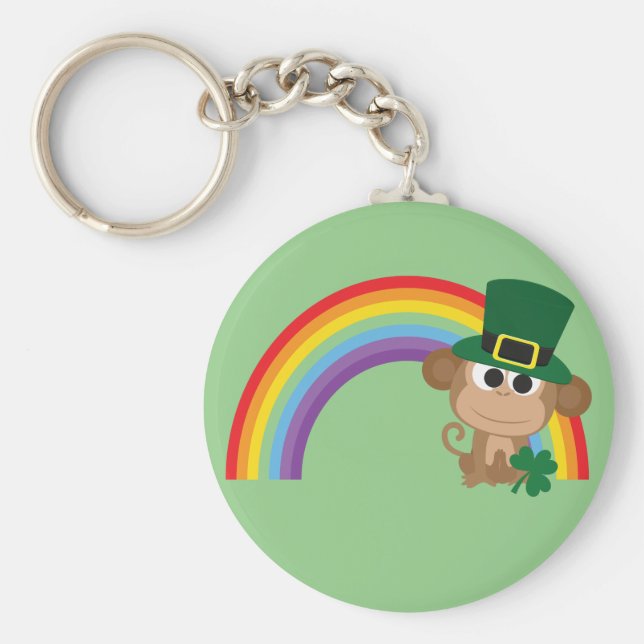 Llavero Cute Monkey Leprechaun (Frente)