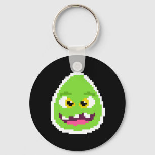 Llavero Cute monstruo de huevo pixelado
