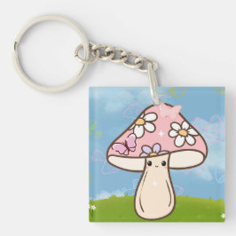Llavero Cute Mushroom Keychain