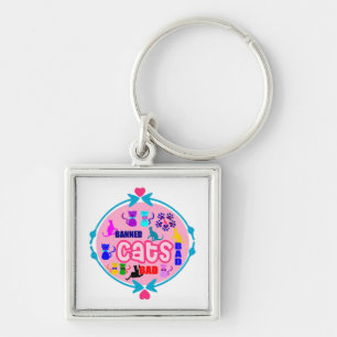 Llavero 😻 🐾 ↷ ❤ Cute Naughe Cat Family Fabulous Waterpro