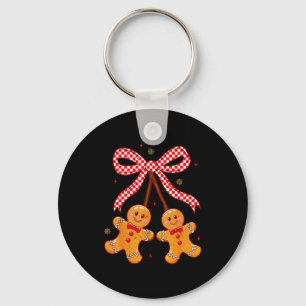 Llavero Cute Navidad Pan de Jengibre Cerezas Coquette Navi