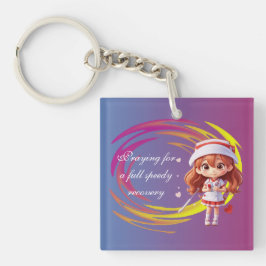 Llavero Cute Nurse Cartoon Keychain – Speedy Recovery Gift