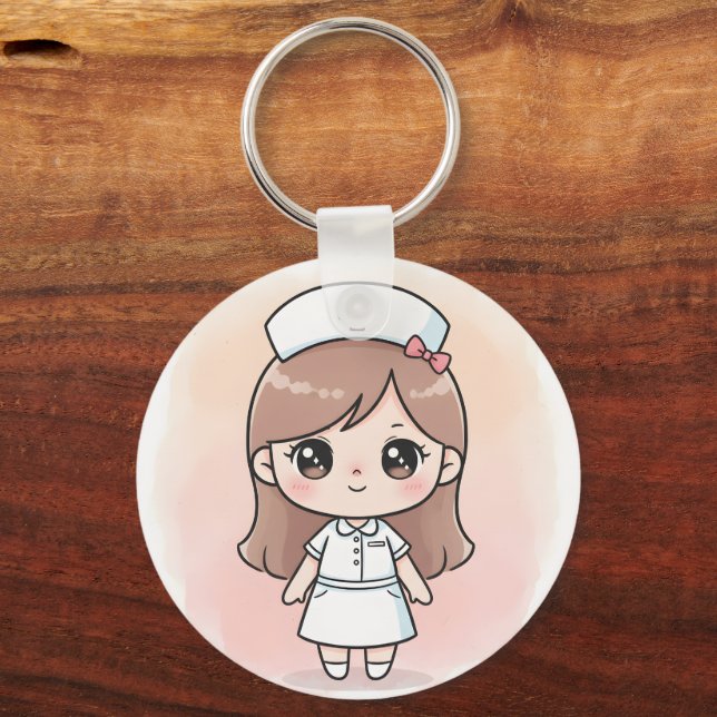 Llavero Cute Nurse Keychain (Anverso)