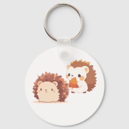 Llavero Cute Otoño Hedgehogs - Kawaii Caen Animales Forest