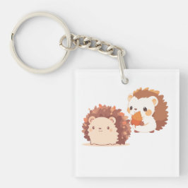 Llavero Cute Otoño Hedgehogs - Kawaii Caen Animales Forest