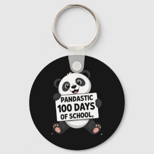 Llavero Cute Panda 100 Días En La Escuela