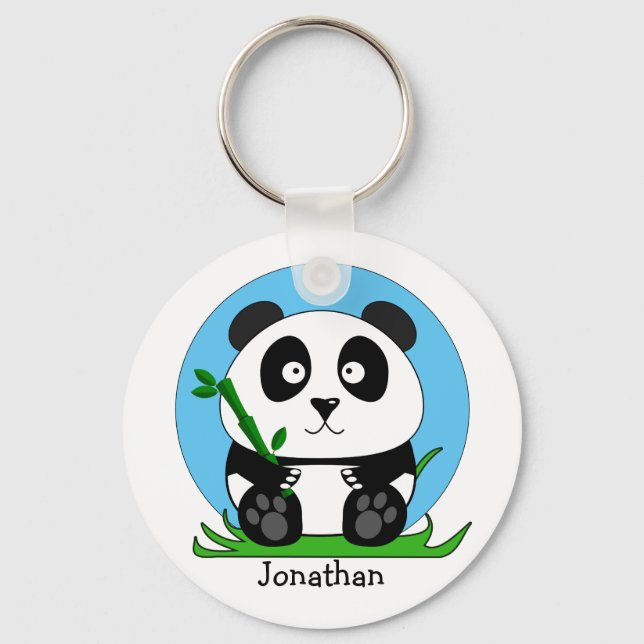 Llavero Cute Panda Personalizado (Anverso)