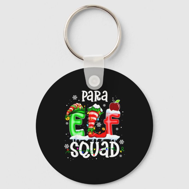 Llavero Cute Para Elf Squad Funny Christmas Elf Kids Teach (Anverso)