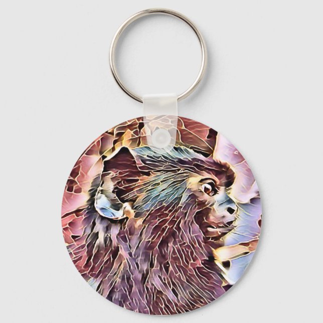 LLAVERO CUTE PEQUEÑO MONO (Anverso)