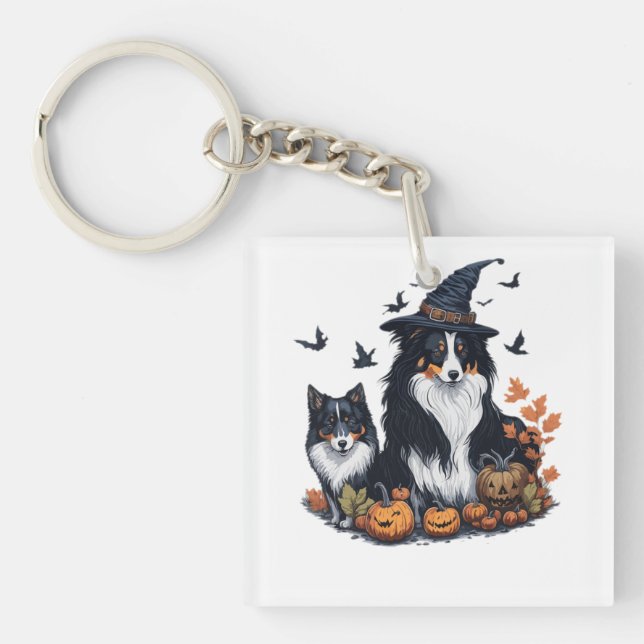 Llavero Cute Perro Halloween  (Frente)