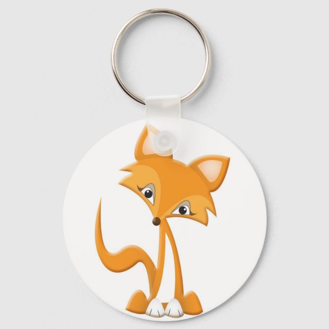 Llavero Cute Personalizado Fox (Anverso)