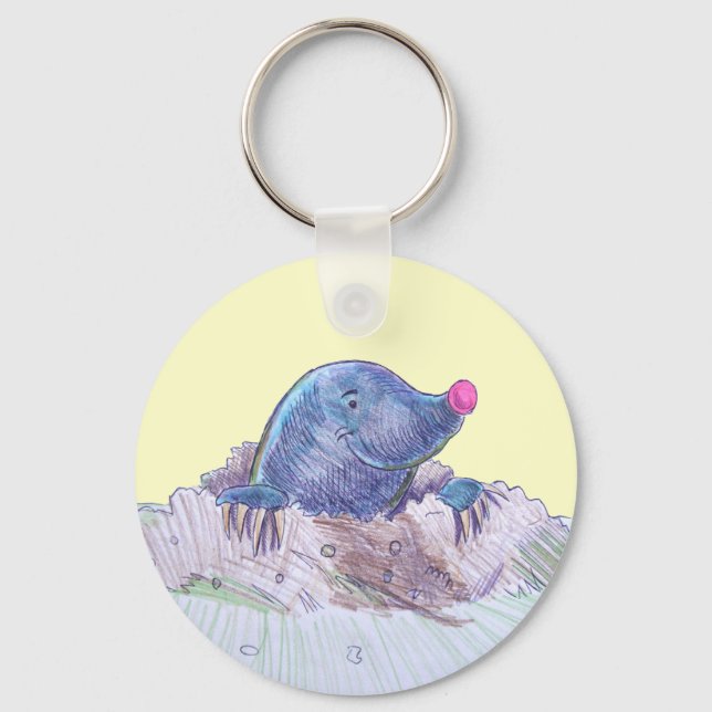 Llavero Cute Personalizado Mole y Molehill (Anverso)