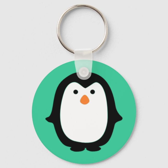 Llavero Cute Personalizado Penguin (Anverso)