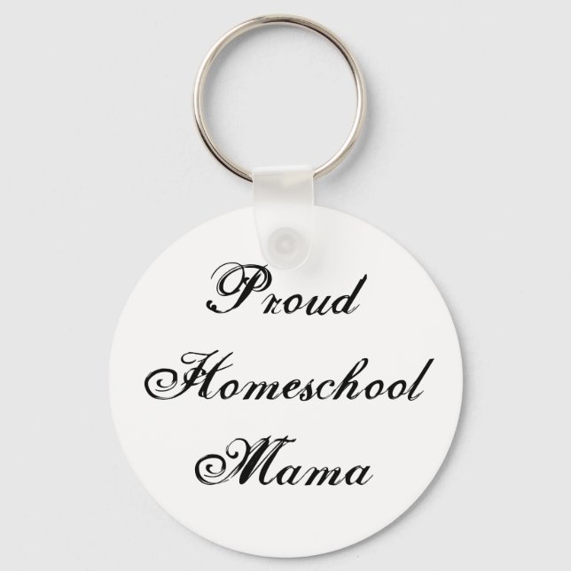 Llavero Cute Proud Homeschool Mama (Anverso)