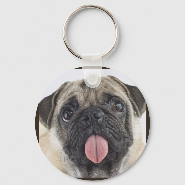 Llavero Cute Pug (Anverso)