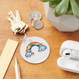 Llavero Cute Rainbow Cloud Keychain | Colorful Aesthetic G