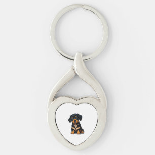 Llavero Cute Rottweiler - Regalos para los dueños de perro
