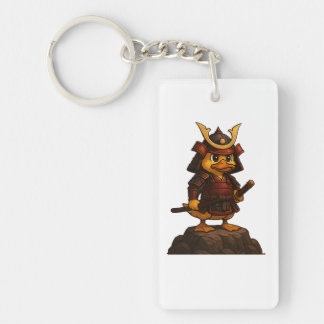 Llavero Cute Samurai Duck Keychain – Japanese Warrior Duck