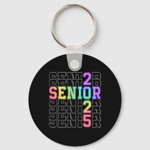 Llavero Cute Senior Cl De 2025 Checkered Senior 25 Graduat