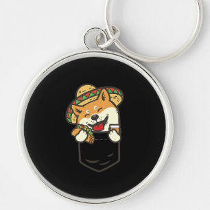 Llavero Cute shiba inu Presencia de perro de Pocket méxi