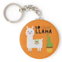 Cute Sin drama llama suculentos cactus naranja