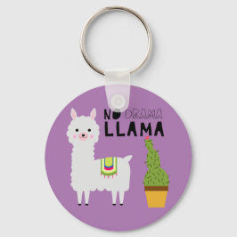 Llavero Cute Sin drama llama suculentos cactus púrpura