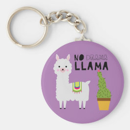 Llavero Cute Sin drama llama suculentos cactus púrpura
