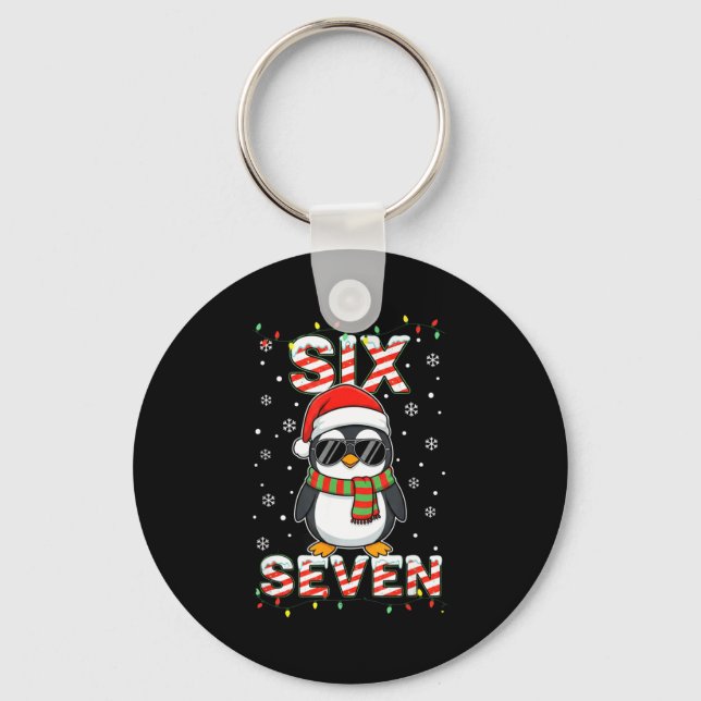 Llavero Cute Six Seven 67 Penguin Kids Christmas Holiday  (Anverso)