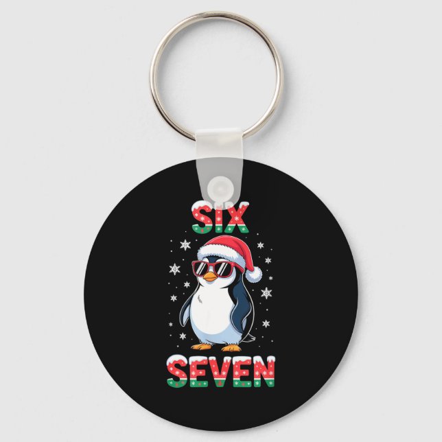 Llavero Cute Six Seven 67 Penguin Kids Christmas Holiday  (Anverso)