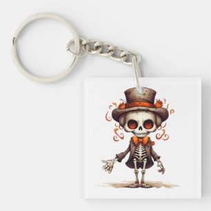 Llavero Cute Skeleton Halloween Bruja