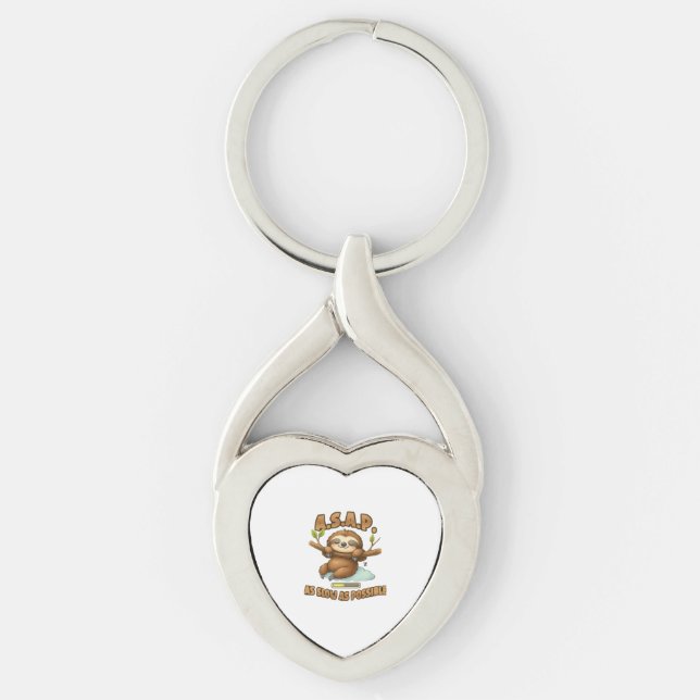 Llavero Cute Sloth ASAP � As Slow As Possible Classic T-Sh (Anverso)
