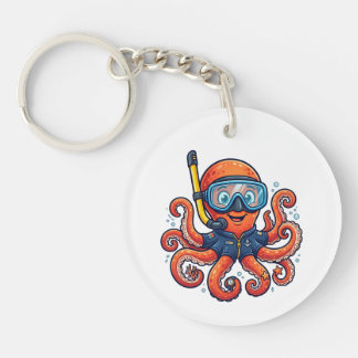 Llavero Cute Snorkeling Octopus - Ocean Explorer