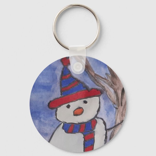Llavero Cute Snowman (Anverso)